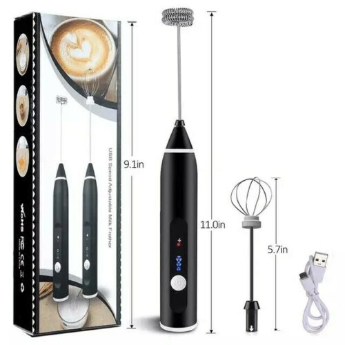 Electric Milk Frother USB Charging Frother Handheld Egg Beater
