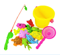 Puzzle Baby Children Fishing Toys Pool Set Magnetic