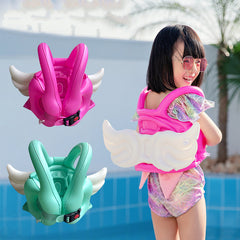 Inflatable Child Angel Swim Vest Life Vest Jackets Kids Swimming Pool Float Ring with Wing