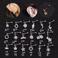 Piercing New Micro-Inlaid Zircon Earrings