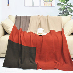 Bohemian Style Knitted Blanket Office Lunch Break Sofa Blanket