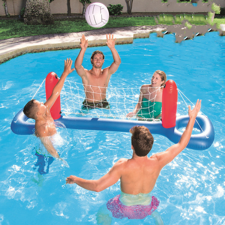 Giant Inflatable Pool Toy Volleyball Football Ball Game Swimming Game Toys Air Mattresses Large Floating Island Boat Toy Party