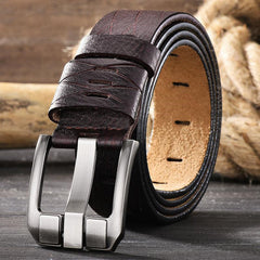 Versatile leather belt for men
