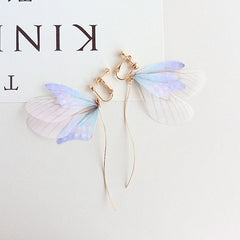 Cool breeze ear clip super fairy butterfly earring