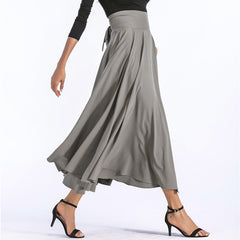 Long skirt A-line skirt