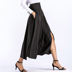 Long skirt A-line skirt