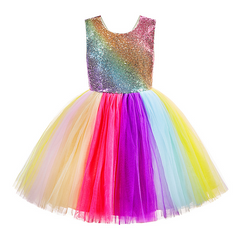 Girls cute rainbow skirt