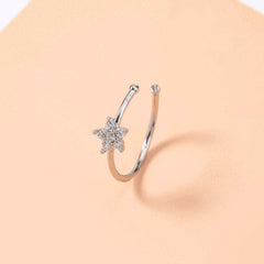 Insta Star Nose Ring Piercing Accessories Fashion Zircon Nose Nail Nose Decoration Female