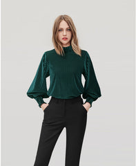 Loose middle collar top