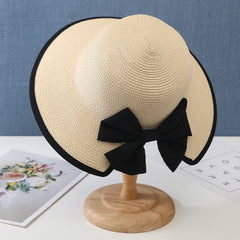 Straw Hat Women's Summer Big Along The Sun Shade Hat Beach Sun Hat