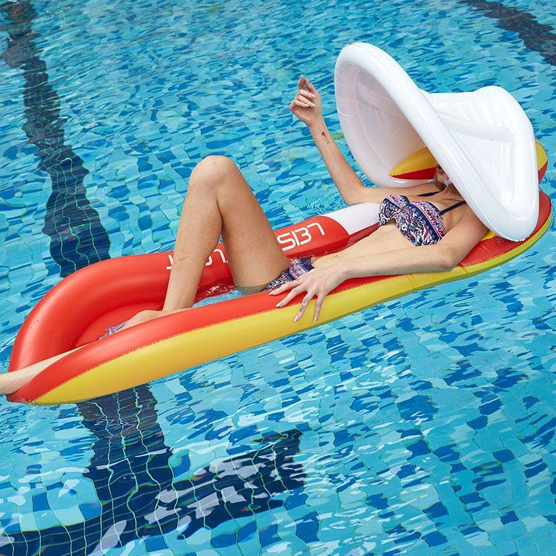 Folding lounge chair pool party floating chair