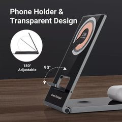 3-in-1 Foldable Stand Wireless Magnetic Apple Charger - FLUKLY STORE