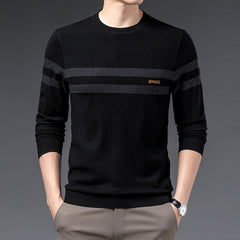 Men Round Neck Fashion Pullover Sweater