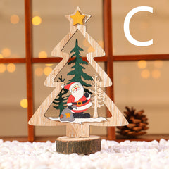 Christmas Day Wooden Bar Decoration Decorations