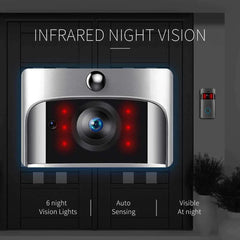 Wireless Video Doorbell with LED Ring Button HD WiFi Camera with Real-time Video - FLUKLY STORE