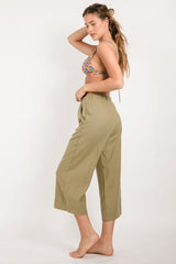 Linen Pants - Olive